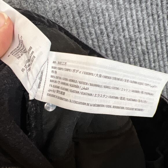 Abercrombie & Fitch Womens The Mom High Rise Jeans Size 27 Black Denim Frayed - Picture 7 of 10